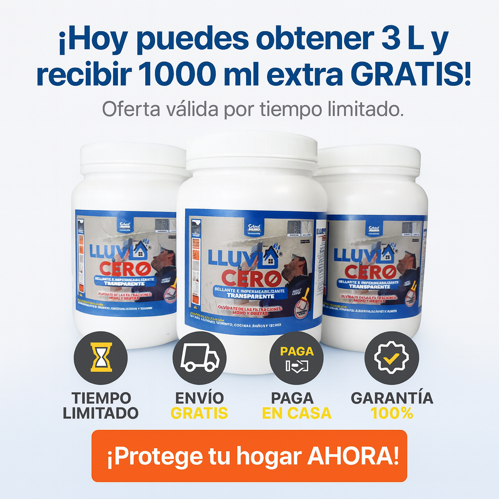 Lluvia Cero™ — Impermeabilizante transparente de alto desempeño (Pack 3 L + 1000ml) - Image 4